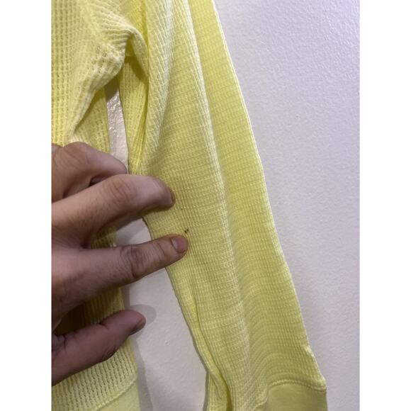 Vtg Y2K 90s Bella Minimalist Baby Cardigan S Academia Parisian Butter Yellow - Picture 7 of 16